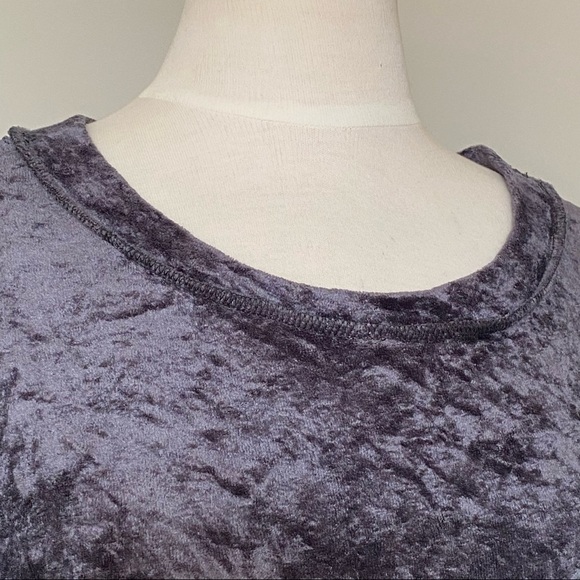 Free People Milan Crushed Velvet Layering Pullover Sweater Sweatshirt, XS - Picture 5 of 15